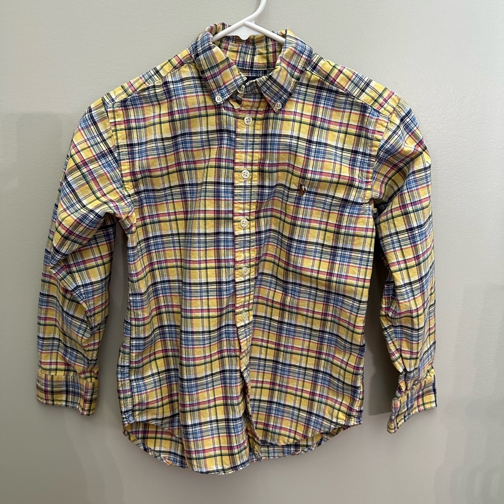 Ralph Lauren boys size 12 button up shirt.